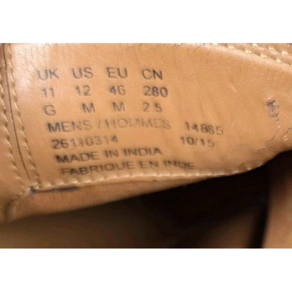 Clarks Collection Tilden Mens 12M Ultimate‎ Comfort Ortholite Brown Loafer Shoes